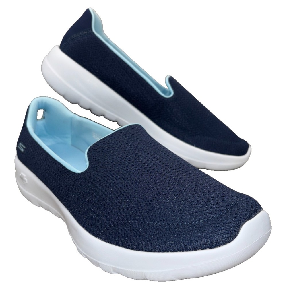 Skechers Go Walk Gen 5 Sneakers Womens 10 Slip On Mesh Goga Max Navy Blue